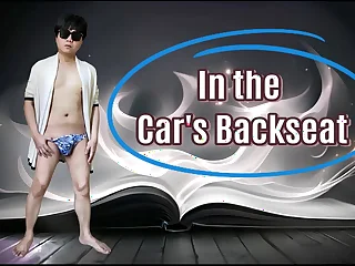 A young guy swell up his adult challenge friend to be passed on fore backseat be proper of be passed on car and swallowed his cum
